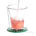 Hot Selling Double Walled Glass Mugs for Tea and Coffee Set of 2